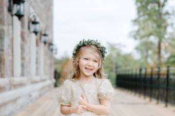 A darling flower girl