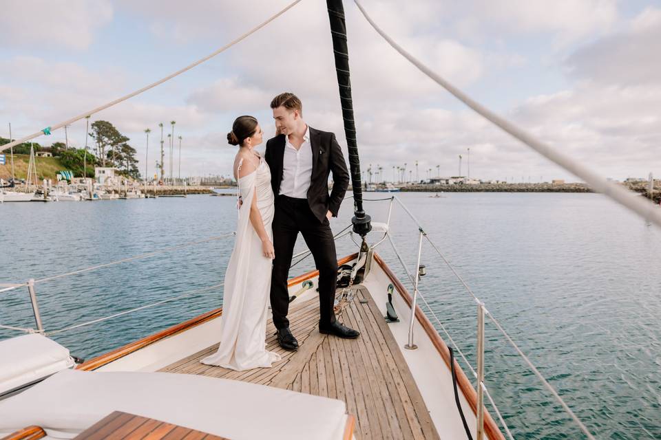 A sailboat elopement