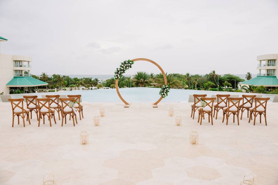 JOIA Aruba ceremony set up