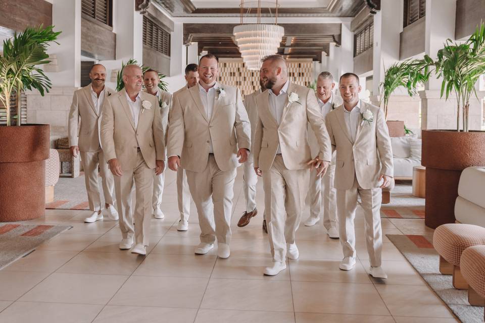 The guys in their moment