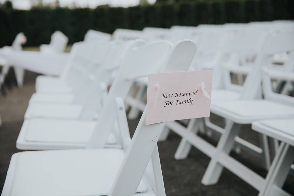 Wedding chairs