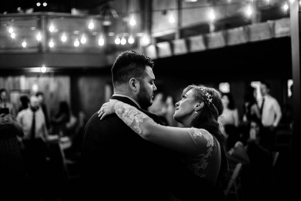 First dance in the barn