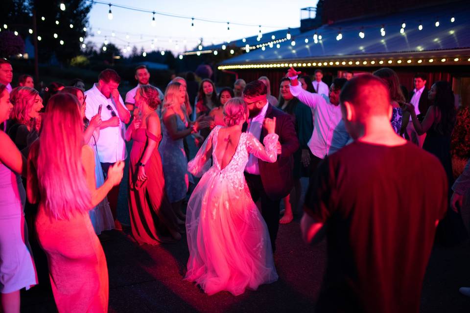 Dancing in the amphitheater