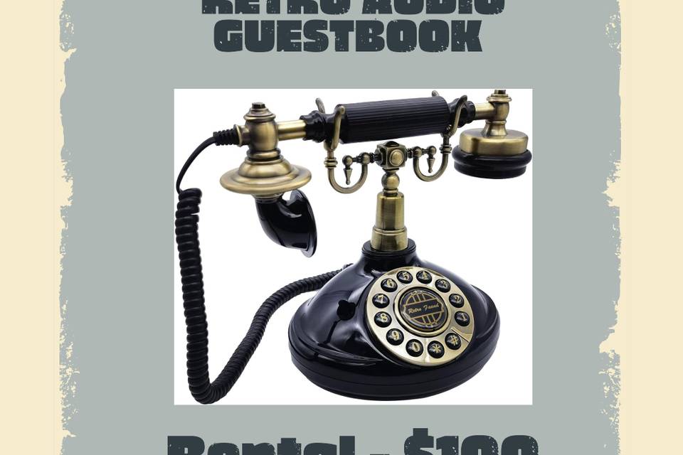 We have the Audio Guestbook