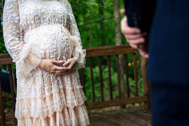 Pregnant bride