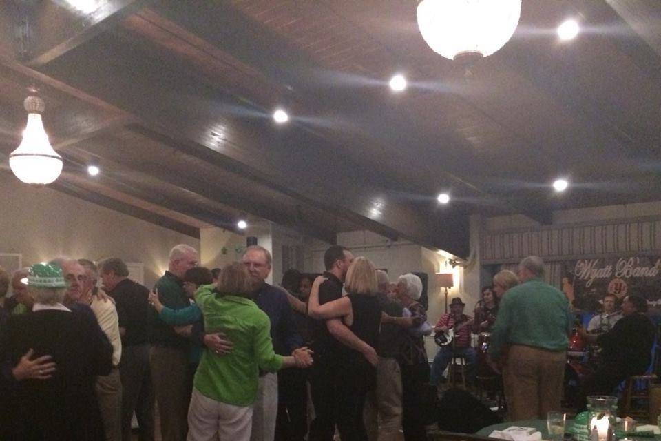 Guests dancing