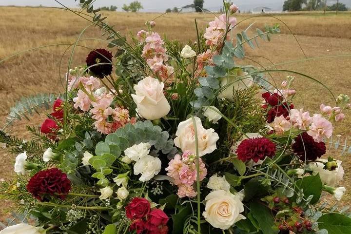 Wine Barrel florals