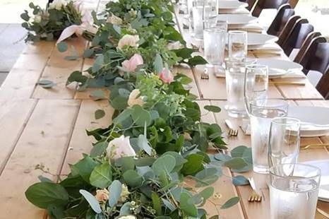 Soft pink garland