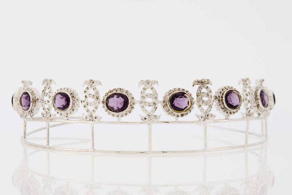 Amethysts and diamonds