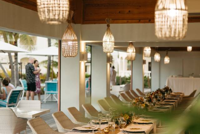 Beachfront Wedding Reception
