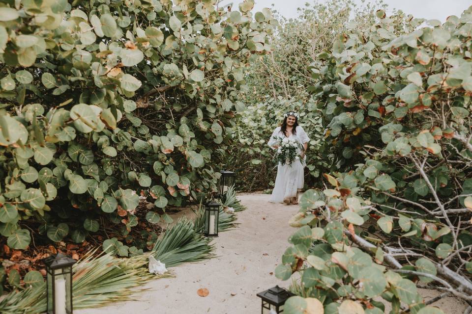 St. Croix Lush Garden Wedding