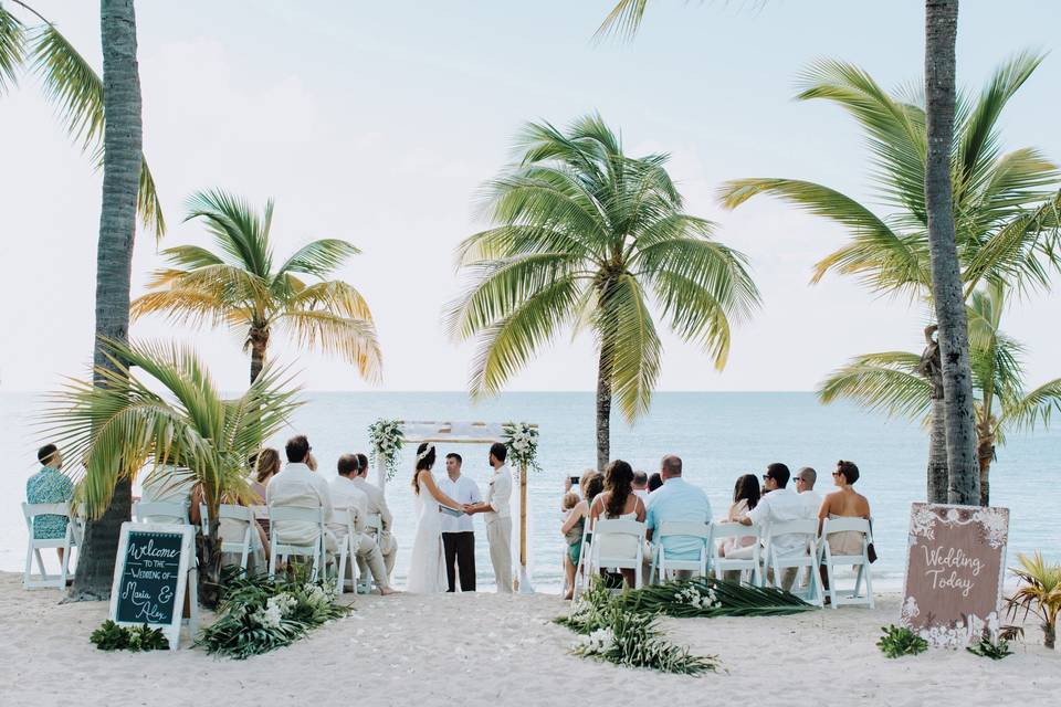 Trendy Beach Ceremony