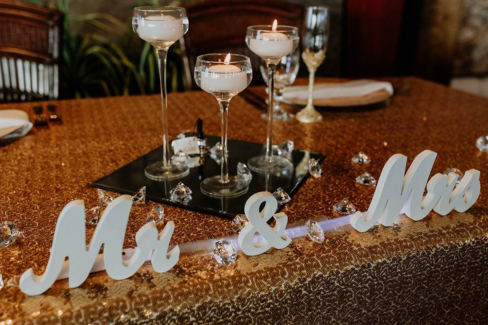 Sweetheart Table at Brass Parr