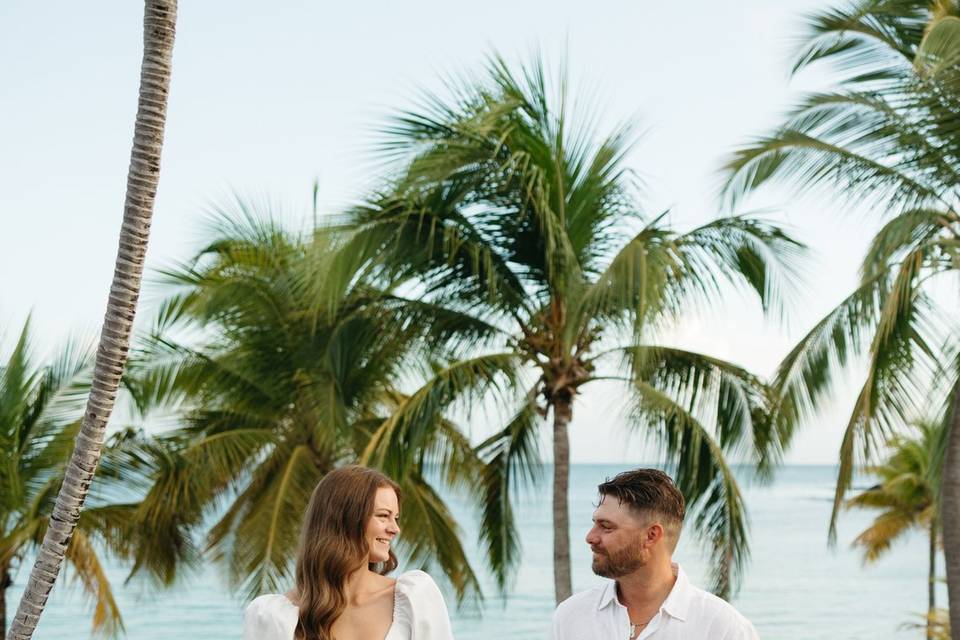 Grotto Beach Wedding Couple