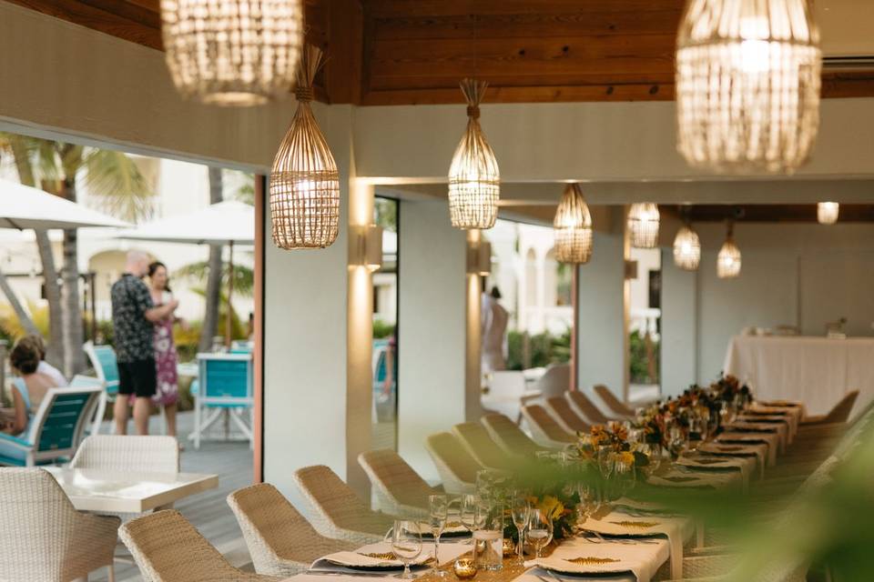 Beachfront Wedding Reception