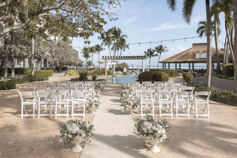 Pool Deck Wedding
