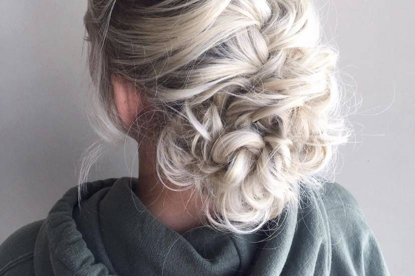 Braided updo