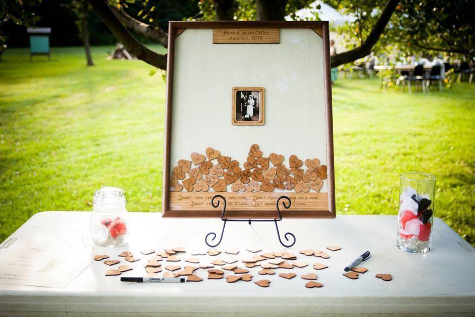 Wedding drop box guest book