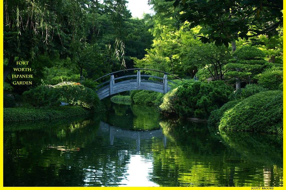The Moon Bridge on a summer day.