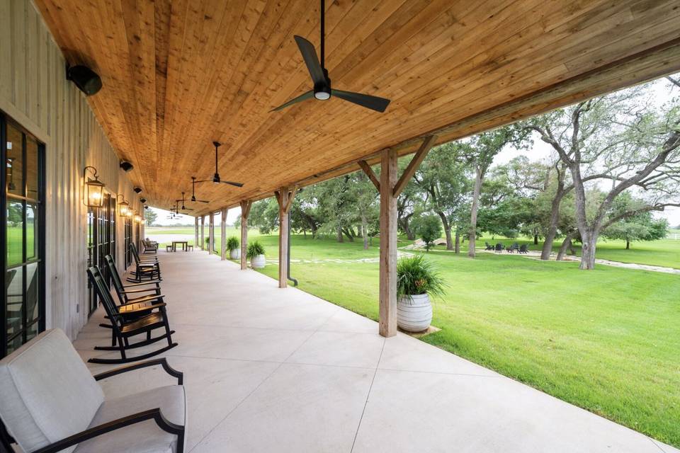 Patio at the Wedding Barn