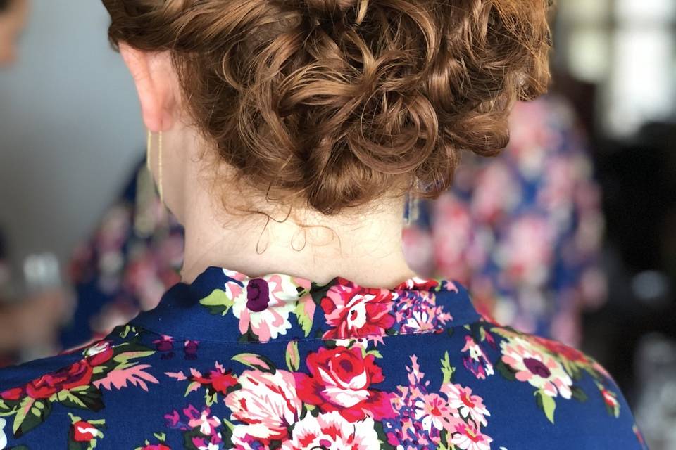 Red Hair updo