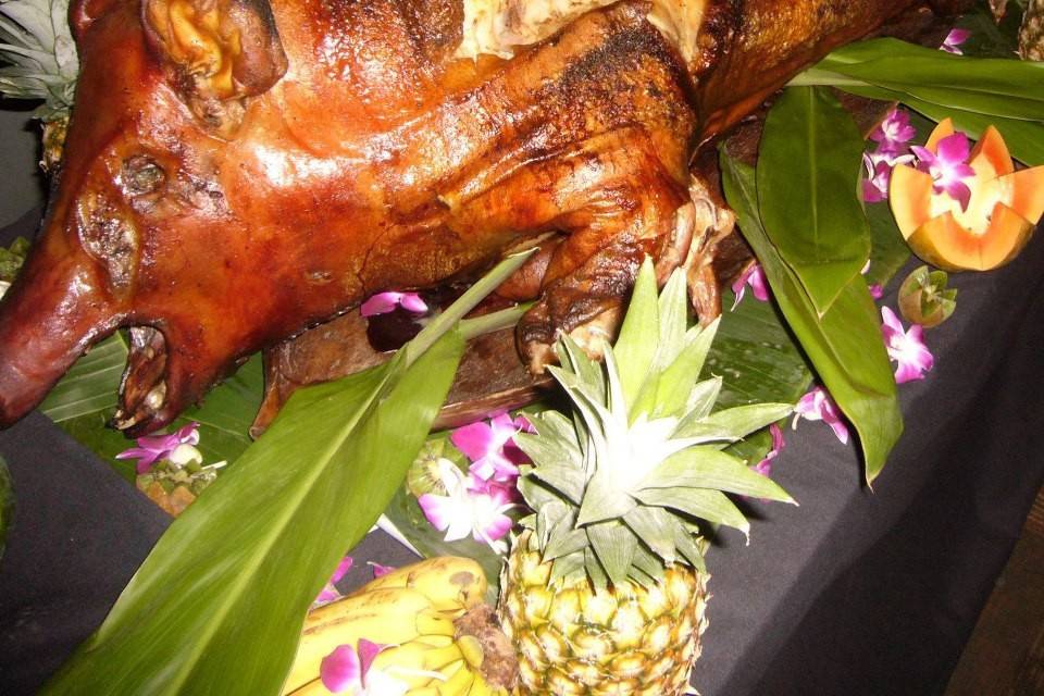 Traditional Hawaiian Luau Pig Roast