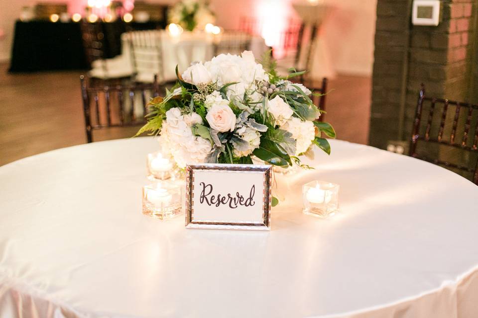 Reserved table