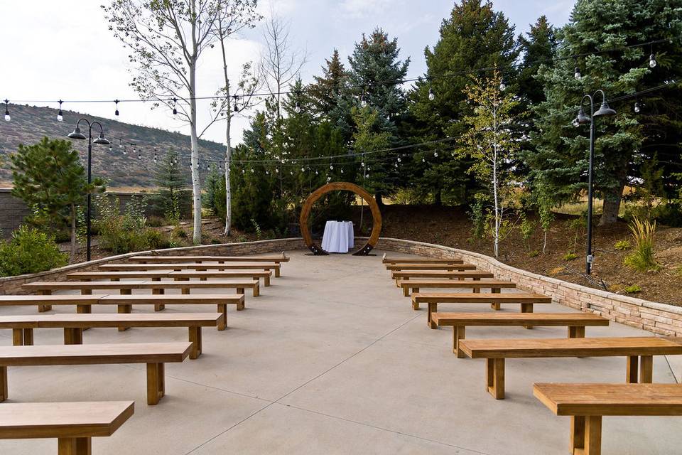 Outdoor ceremony site