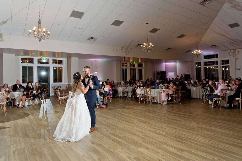 Indoor reception ballroom