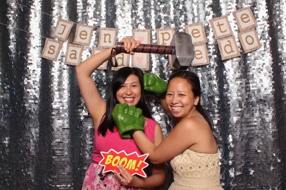 Photo Booth - Silver Sequin