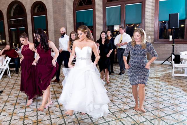 On hte dance floor