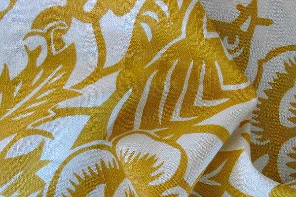 T E Couture Linens - Aviary Yellow