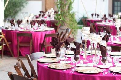 Fuchsia Taffeta at the Bougainvillia Estate in Palm Desert