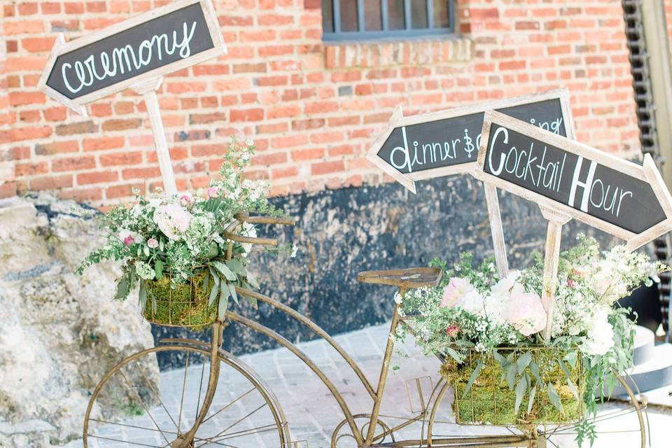 Wedding reception area