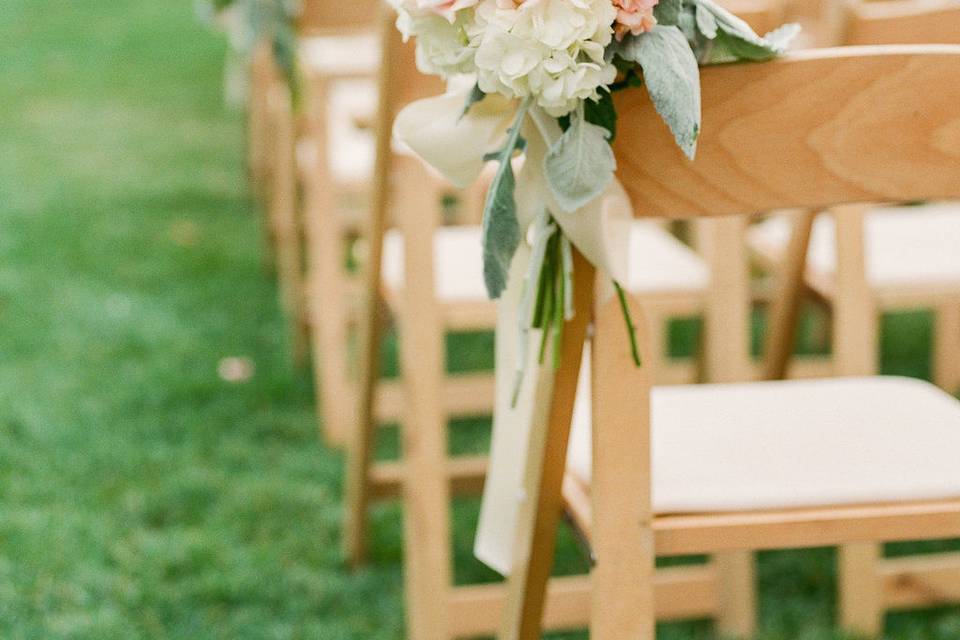 Multiple layered wedding cake