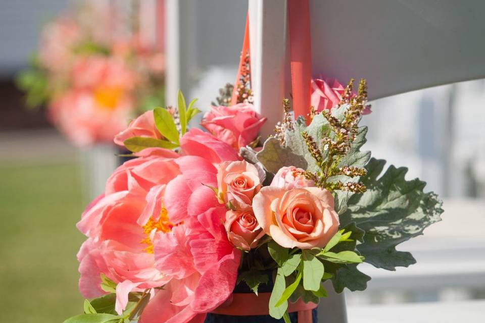 Floral aisle decoration