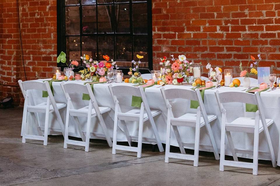 Table setup 2