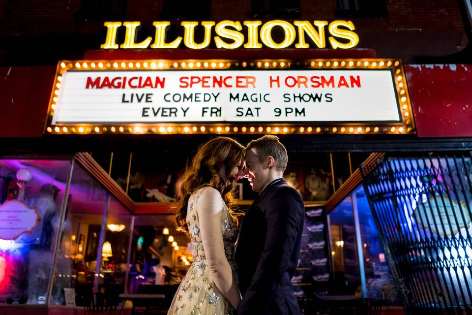Baltimore magic bar wedding