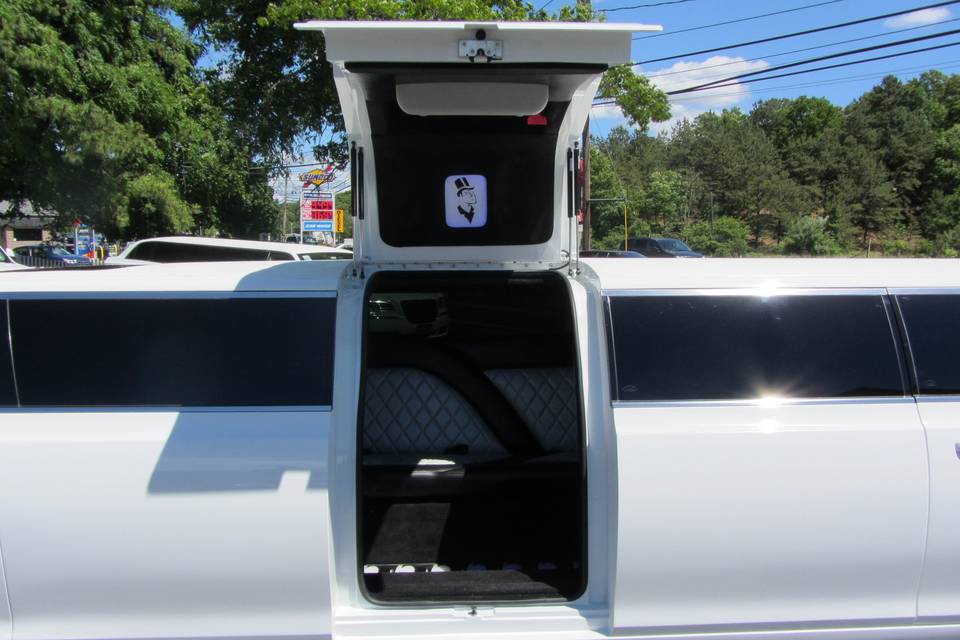 The limo door