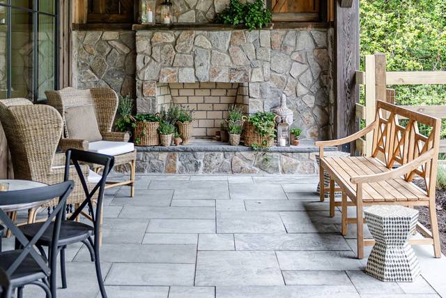 Porch Fireplace