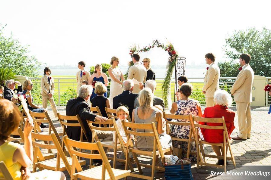 Outdoor wedding ceremony