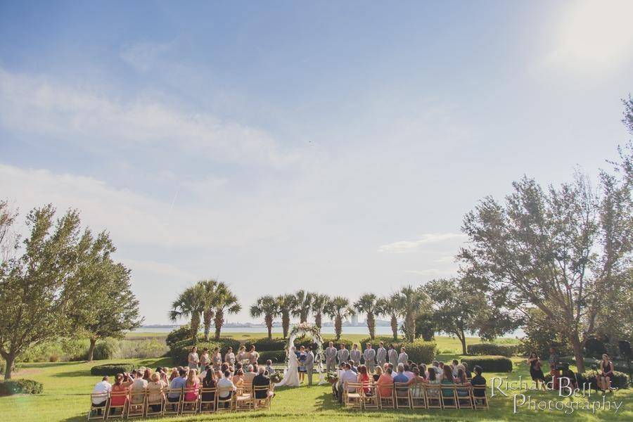 Outdoor wedding ceremony