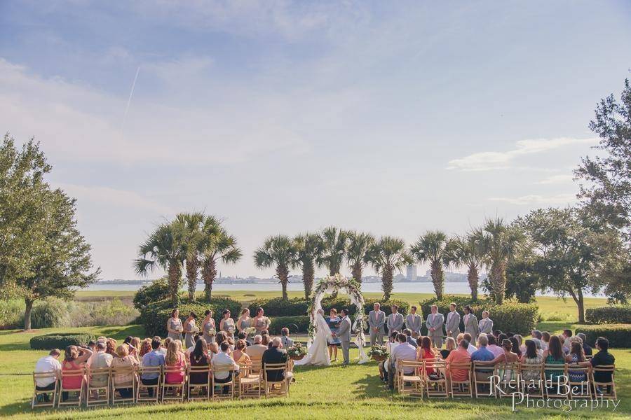 Outdoor wedding ceremony