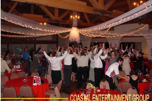 Wedding reception and dance floor