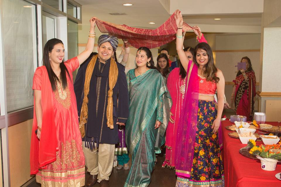 Procession to the reception room