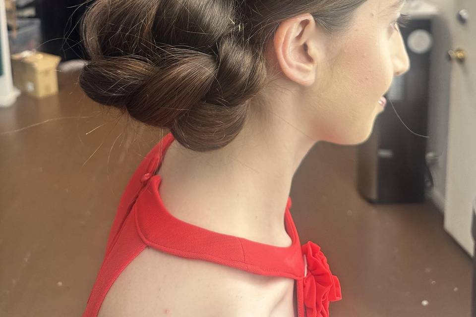 Braided updo