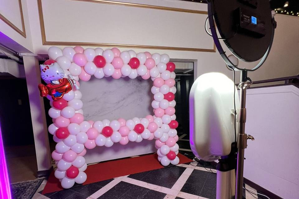 Birthday Photo Booth Set up