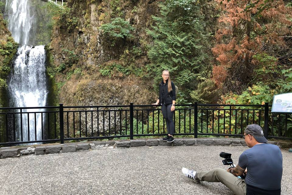 Filming in Oregon
