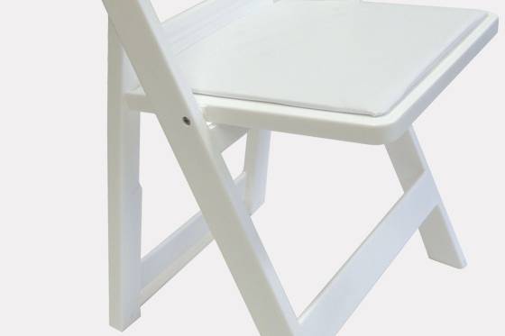 White Padded Chair Rental