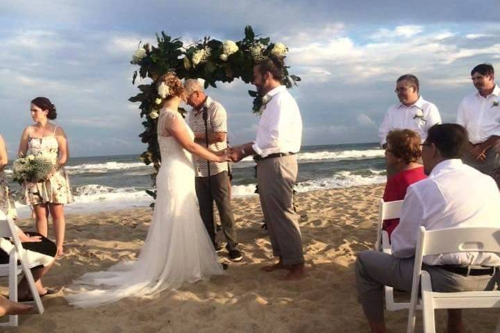 Decorative Wedding Arch on the Beach